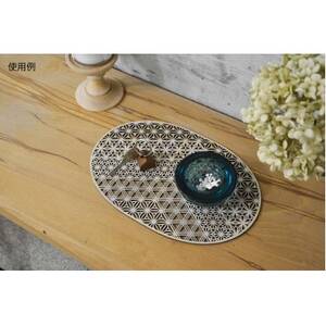 智頭杉のウォールアートパネル ー組子模様ー 山_四角 Sサイズ【1372906】