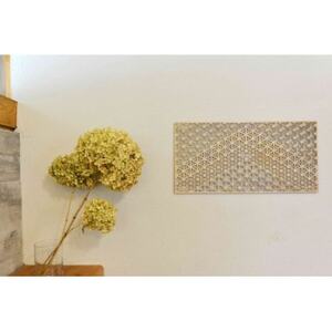 智頭杉のウォールアートパネル ー組子模様ー　天_四角　Lサイズ【1372940】