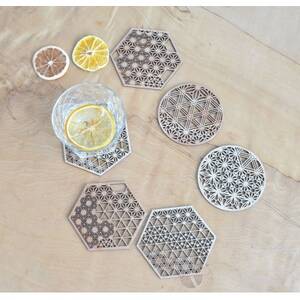 組子文様コースター　sora ー2枚セットー【1372956】