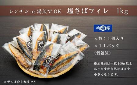 【数量限定】焼いときました！（レンチン）塩サバフィレ１kg