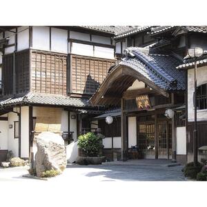 【国登録有形文化財　旅館大橋】平休日1泊2食付 ペア宿泊券《露天風呂付和室ベッド》