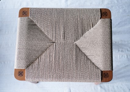 161K.■ドモク堂■ペーパーコードスツール〔椅子〕