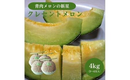 785.【先行予約】青肉メロンの新星「クレセントメロン」うれしい！3~4玉入　※2026年７月中旬より順次発送