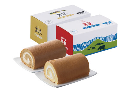 1078.白バラ生ロールケーキギフトとみるく畑８個入