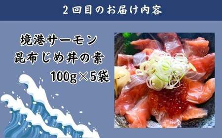 【3回定期便】山芳亭 人気海鮮昆布じめ丼の素シリーズ【鯛 サーモン スズキ 昆布じめ 丼 素 海鮮丼 3回 コース 定期便 頒布会 ごはんのお供 簡単 時短 ご自宅用】