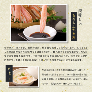 OM-26 ブランドタグ付生松葉ガニ(特大約1kg)