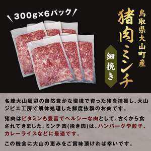 GB-20　猪肉ミンチ（細挽き）1.8kg（300g×6パック）