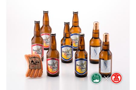 AX7＜大山Gビール＞頒布会　大山Gビール・大山ハム詰合せ（大山ブランド会） 3回コース
