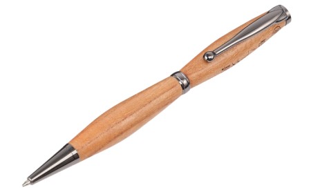 回転木軸ボールペン:日南産こぼくシリーズ 欅(ケヤキ) 欅クローム