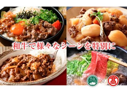 ＜HANAFUSA＞鳥取和牛切り落とし 1キロ（大山ブランド会）米子高島屋 34-AC20 0370