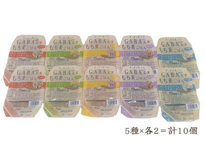 GABA玄米もち麦パックごはん 5種類セット（10パック入り）きぬむすめ JA鳥取西部 アスパル 0938