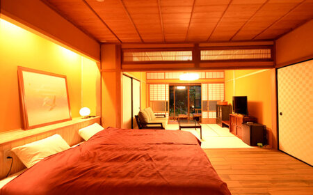 宿泊 【美保館 別邸 月那離宮 TSUKINA】一棟貸切 ペアご宿泊券(1泊2食付) 島根県松江市/有限会社美保館[ALCX007] 宿泊 宿泊