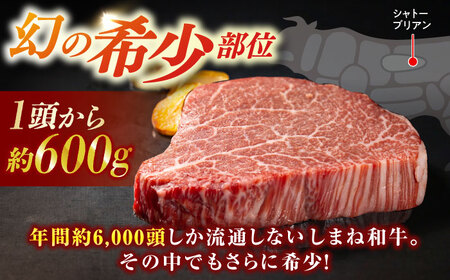 和牛 【毎月20個限定】肉質日本一！しまね和牛 希少シャトーブリアン(A4ランク以上)200g×2枚 島根県松江市/Do corporation株式会社（しまね和牛）[ALFU002] 和牛 和牛