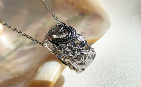 ジュエリー ハワイアンジュエリー　シルバー マリンリング兼ペンダント 島根県松江市/アーティストリー&アイ合同会社[ALFK002] ジュエリー ジュエリー