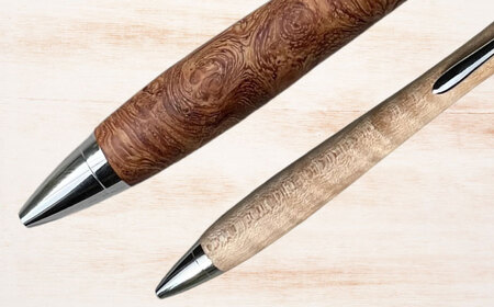 文房具 【数量限定20本】木軸ボールペン(花梨） 島根県松江市/山猫家