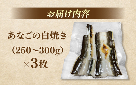 魚 あなごの白焼き3枚セット 島根県松江市/海ひこ株式会社[ALDY010] 魚 魚