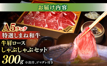 肉 肉質日本一！特選しまね和牛しゃぶしゃぶセット(300g×1パック)  島根県松江市/株式会社かがり陽[ALGP004] 肉 肉