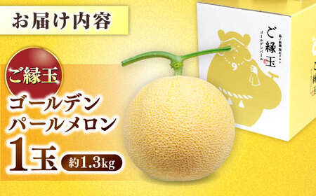 【先行予約】ご縁玉 ゴールデンパールメロン1.3kg×1玉 島根県松江市/有限会社安藤農園[ALID010]