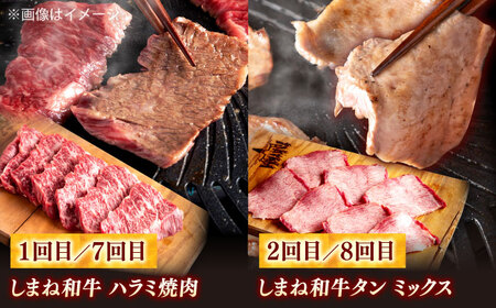 【全12回定期便】叉鬼の焼肉酒場 豪華特別セット！（ハラミ・牛タン・厳選焼肉・スライス・しゃぶしゃぶ/すき焼き・ヒレステーキ）計8.2kg　島根県松江市/株式会社O.R.C[ALEF014]