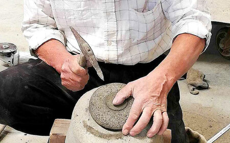 庭園 つくばいセット 島根県松江市/来待石灯ろう協同組合[ALAN001] 庭園 庭園