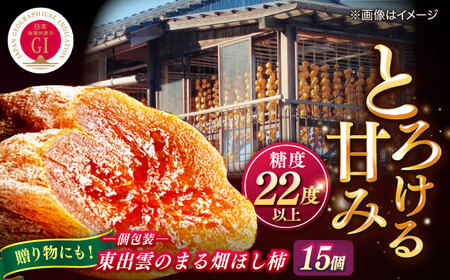 柿  【ふるさと納税限定】東出雲のまる畑ほし柿×15個入 島根県松江市/畑ほし柿生産組合[ALBV003] 柿 柿