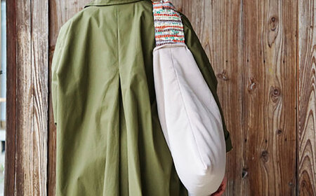 バッグ 【想い出の布でお作りする世界に1つのomoide bag】裂き織り ワンハンドル ショルダーバッグ 想い出 島根県松江市/covaci MAJIBON[ALAR001] バッグ バッグ
