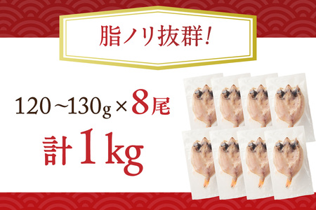 【本物の目利き厳選！】のどぐろ干物（計1kg・8尾セット） 【025_0441】