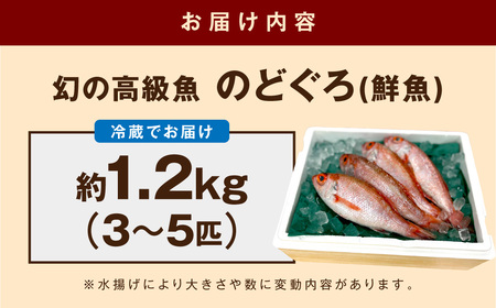 のどぐろ(鮮魚)1.2kg程度 処理済 のどぐろ 【006_2041】