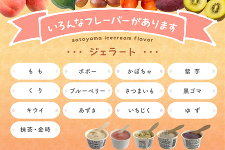 里山アイス詰め合わせ アイス スイーツ デザート ジェラート セット 詰め合わせ おやつ ひんやりグルメ お取り寄せ ご褒美 ギフト 贈り物 夏ギフト 無香料 無着色 【015_1470】