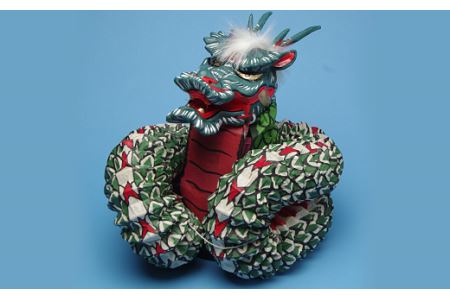 神楽の大蛇(頭と胴のセット)品 - 広島県の家具
