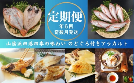 【定期便】山陰浜田港四季の味わい のどぐろ付きアラカルト（年6回奇数月発送コース） 魚 のどぐろ 一夜干し フィレ 干物 干もの 個包装 小分け セット 詰め合わせ 定期 6回 【146_2039】