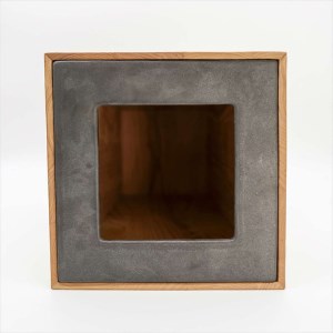 石州瓦とクリの木のダストボックス 伝統技術 職人の技 新生活 応援 準備 【178_2017】