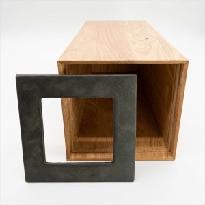 石州瓦とクリの木のダストボックス 伝統技術 職人の技 新生活 応援 準備 【178_2017】
