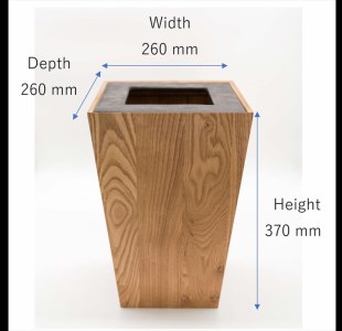 石州瓦とクリの木のダストボックス 伝統技術 職人の技 新生活 応援 準備 【178_2017】