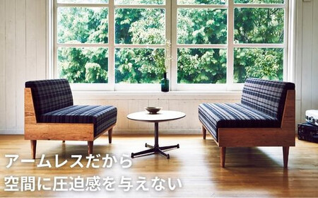 【開梱設置】 Coccole C415-2  2人掛けソファ ローソファ－