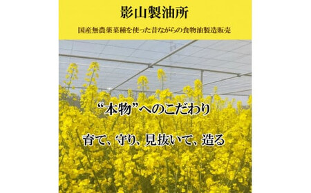 「出雲の菜種油」230gパウチ入3個セット