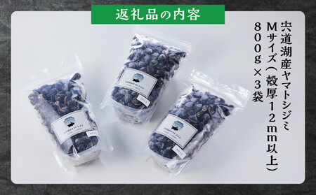 漁師直送!宍道湖産ヤマトシジミ・Mサイズ冷凍2.4kg