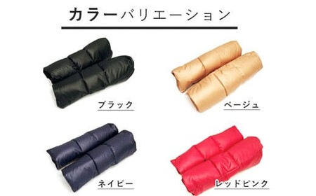羽毛のレッグウォーマー【ロング】 l ダウン レディース メンズ（ブラック）