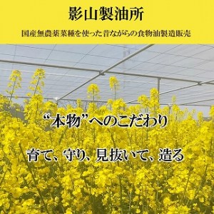 「出雲の菜種油」大３本セット【5-010】