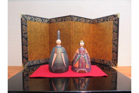 D424:木地雛 春の日セット