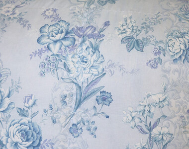 立体キルト羽毛ふとん ローラ ブルー色