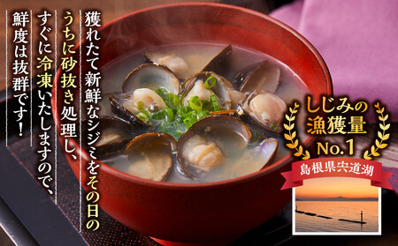 漁師直送！宍道湖産ヤマトシジミ・食べ比べ1.8kg（Lサイズ1kg+Mサイズ0.8kg）