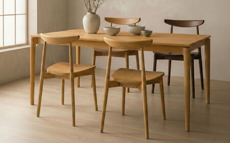 ダイニングチェア 無垢 天然 椅子 いす R050 4脚