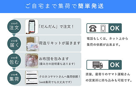 羽毛布団 打ち直し ダブル掛け1枚→シングル掛け1枚 【ライトコース】 冬用 綿100% リフォーム