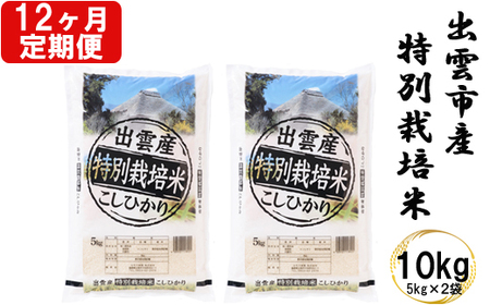 特別栽培米 出雲市産コシヒカリ 10 ｋｇ×12回 定期便 12ヵ月 お米 【24-001】 | 島根県出雲市 | ふるさと納税サイト「ふるなび」