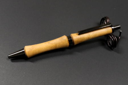 D-1167ハンドメイドシャープペンシル＆ボールペン（ノック式）桜 2本セット