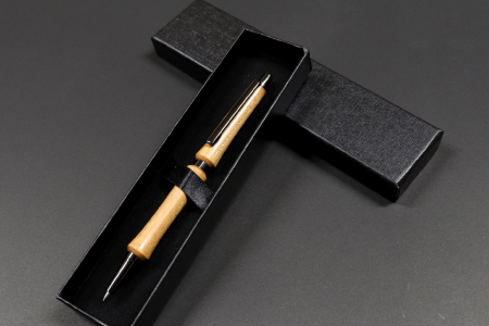 D-1167ハンドメイドシャープペンシル＆ボールペン（ノック式）桜 2本セット