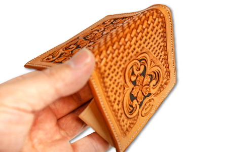 D-61 コインボックス　フローラル【コインボックス フローラル 花柄 コインケース 牛革 本革 コインボックス レザー コンパクト メンズ レディース 革財布 ギフト プレゼント 贈答 贈り物 小銭入れ 小銭ケース ケース 小さい おしゃれ 財布】