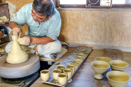 A-671 雪舟焼 コーヒーカップ＆ソーサー（雲模様グリーン）【和陶器 陶器 コーヒーカップ 受皿 セット 雪舟焼 カップ ソーサー コップ ギフト プレゼント 贈答 贈り物】