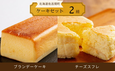 2種のケーキセット(ブランデーケーキ・チーズスフレ) SRMJ047